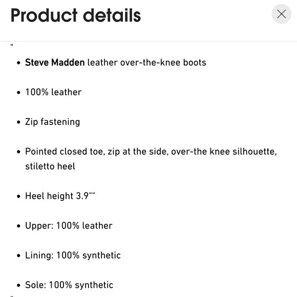 Steve Madden “Epic Silver”, Over the Knee, Thigh High Boots - Picture 7 of 11